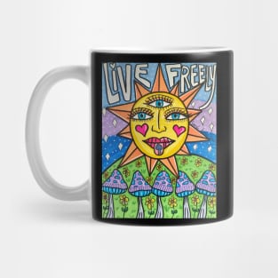 Live Freely Sun Mug